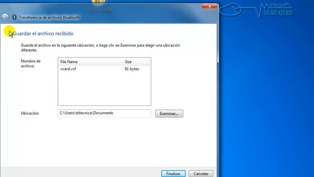 Curso windows 7 Cap 15 6 Transferencias de archivos a traves de un receptor bluetooth смотреть онлайн