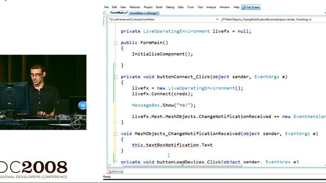 PDC 2008 Live Services A Lap around the Live Framework and Mesh Services смотреть онлайн