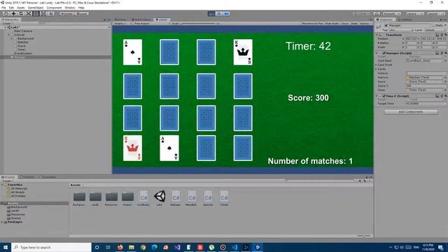 First Unity Game - Matching Cards смотреть онлайн