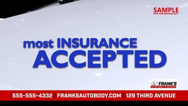 Auto Body & Glass Repair Free Estimate Digital Signage Biz Card смотреть онлайн
