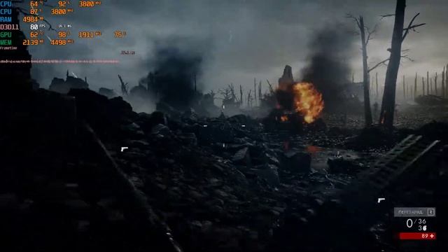AMD Ryzen 3 1200 + 1060(3) Battlefield 1 смотреть онлайн