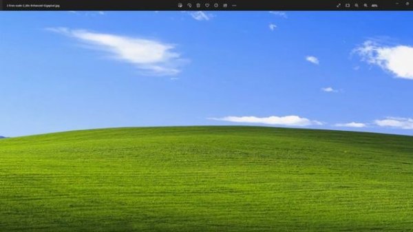 Windows Bliss - Extremely Upscaled