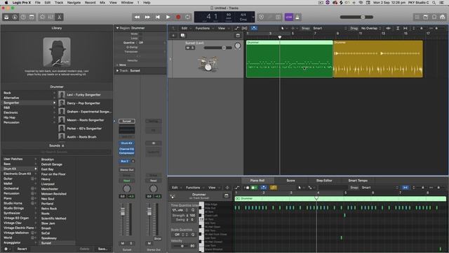 Convert Drummer Region to MIDI Logic Pro X смотреть онлайн