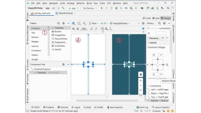 Android Studio 4. 構建佈局 смотреть онлайн