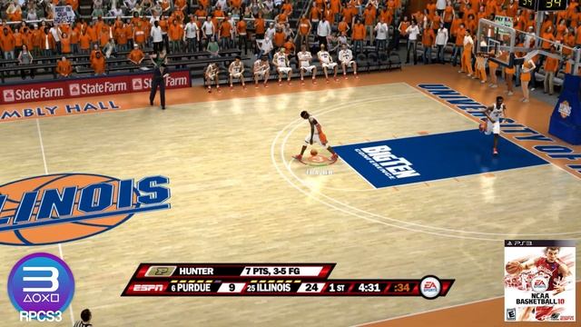 RPCS3 v0.0.16 | NCAA 2k10 | PS3 Emulator Game-play смотреть онлайн