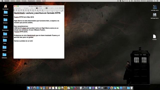 Hackintosh. Lectura y escritura en formato NTFS смотреть онлайн