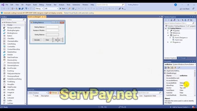 How to Create Exit Button in C# Tutorial for Beginners - Visual Studio - Learn Programming easily смотреть онлайн