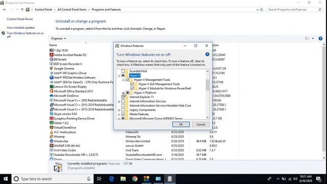 Enabling Hyper-V on Windows 10 Machine смотреть онлайн