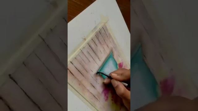 how to draw beautiful window. water color windows painting# смотреть онлайн