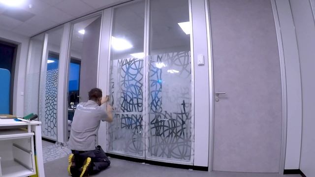 Installation of the Brain decorative window film by Solar Screen смотреть онлайн