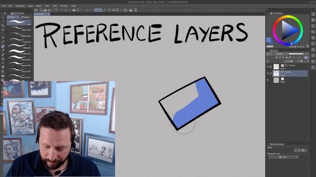 Clip Studio Paint Reference Layer Tutorial Part 1 смотреть онлайн