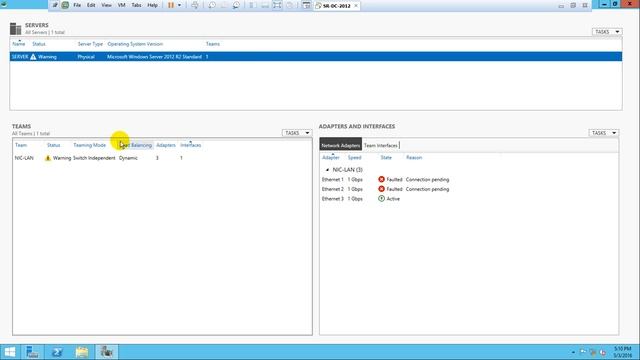 7 1 Configure NIC Teaming in Server 2012 R2 in Khmer HD, 1280x720p смотреть онлайн
