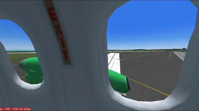 SAAB 340 Take Off (Cabin View) смотреть онлайн