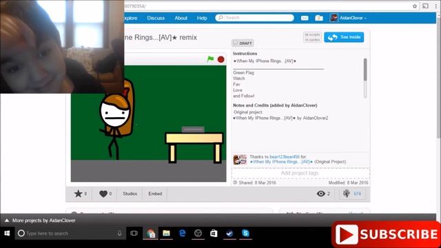 Reacting to my "7 year old rapping on Scratch) WARNING: CRINGE смотреть онлайн