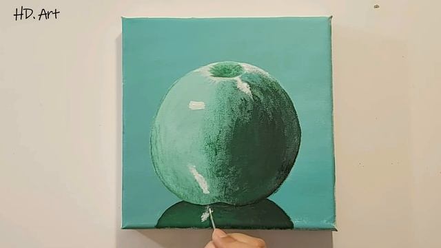 How To Draw An Apple With Acrylic Paint | Acrylic Painting for Beginners | Easy Acrylic Painting смотреть онлайн