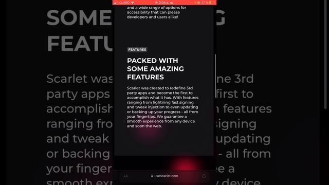 NUEVO SCARLET FUNCIONANDO ✅ Atualizado ✅ para ios ⚠️ смотреть онлайн