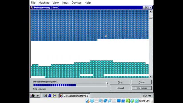 Defragmentation of Windows ME C Drive on VirtualBox with Music - 6 Minutes смотреть онлайн