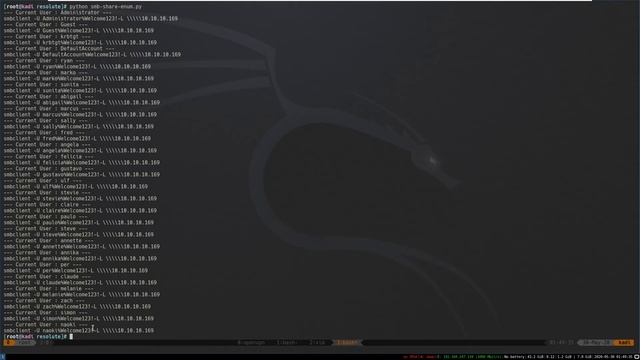 HackTheBox - Resolute смотреть онлайн