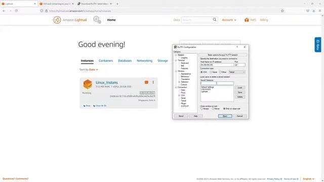 Cara Mengakses Linux AWS Lightsail menggunakan SSH Client Putty смотреть онлайн