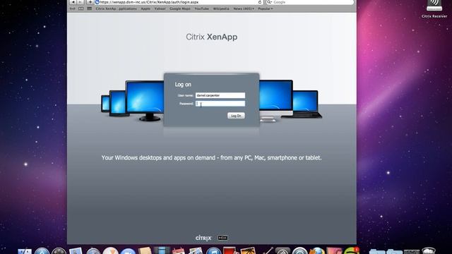 Citrix Logging in Mac смотреть онлайн
