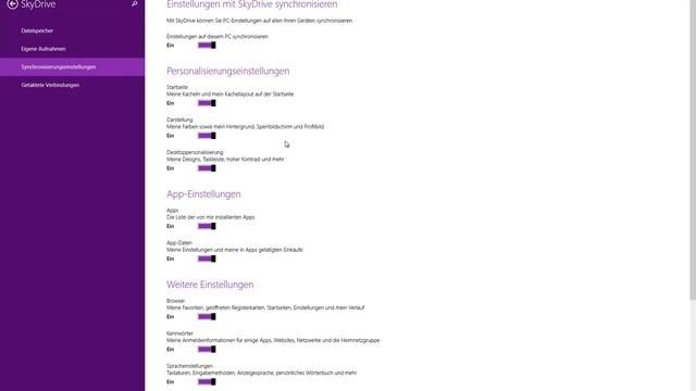 Gespeicherte Windows-Einstellungen und Gerätedaten aus SkyDrive löschen смотреть онлайн