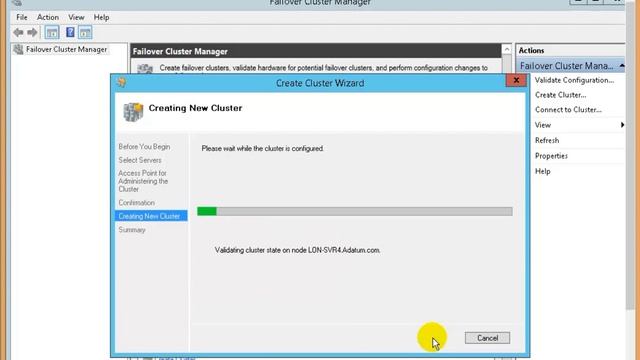 Configuring a Failover Cluster - Windws Server 2012 R2 смотреть онлайн