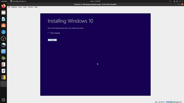 Upgrading Windows 10 v1803 Virtual Machine to Windows 10 v1809 смотреть онлайн