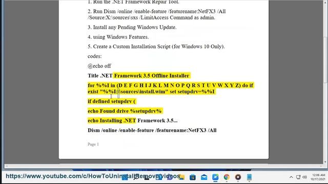 Fix .NET Framework 3.5 Installation Error 0x800F0950 in Windows 11 смотреть онлайн