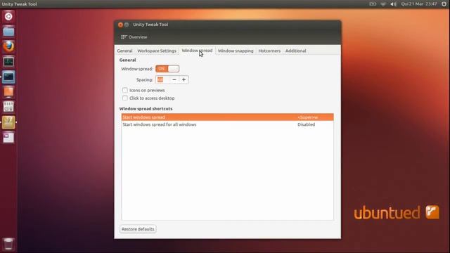 Unity Tweak Tool - demonstration смотреть онлайн