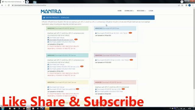 Mantra RD Service Installation - Driver Installation Problems for Windows 7 смотреть онлайн