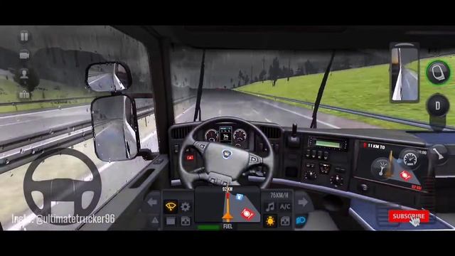 Truck Simulator : Ultimate | Rain Storm ⛈️ | SCANIA R420 6X4 | Android Gameplay | 60FPS смотреть онлайн