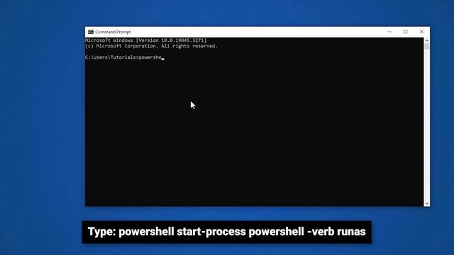 How to Open PowerShell With Admin Privileges From CMD on Windows 10 смотреть онлайн