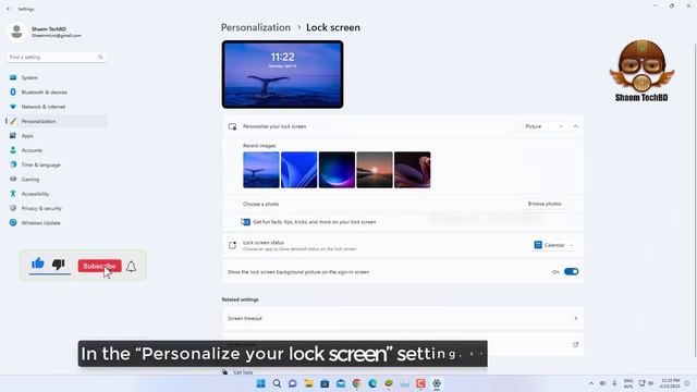 How to Change Lock Screen Wallpaper with Custom Image on Windows 11 смотреть онлайн