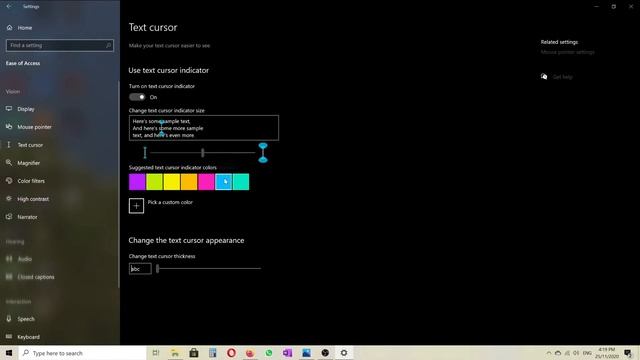 How to enable Text cursor Indicator in Windows 10/Hidden Features - 01/Windows 10/ смотреть онлайн