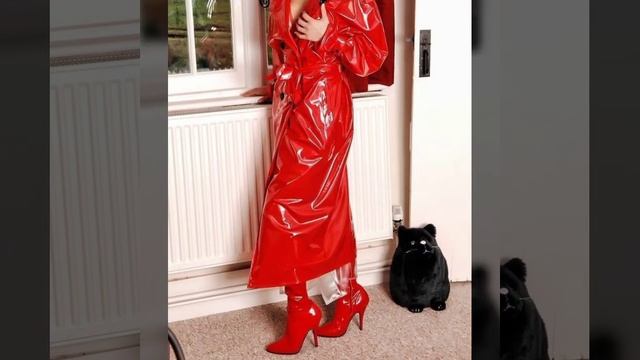 Wonderful and pretty lather latex ladies pvc outfits in long and short смотреть онлайн