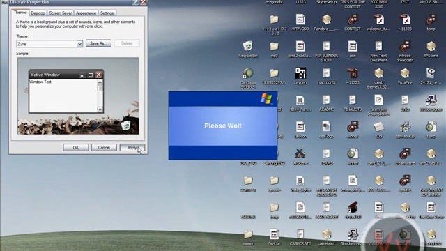 A Sleek Theme for Windows XP (Nice Mix of Orange and Black) ZUNE THEME смотреть онлайн