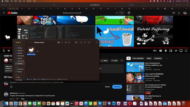 How to get rid of desktop goose on Mac. смотреть онлайн