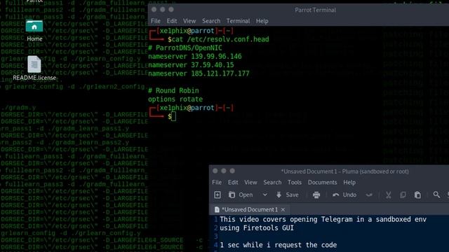 Starting Telegram In A Sandbox With Firetools Using Parrot Linux смотреть онлайн