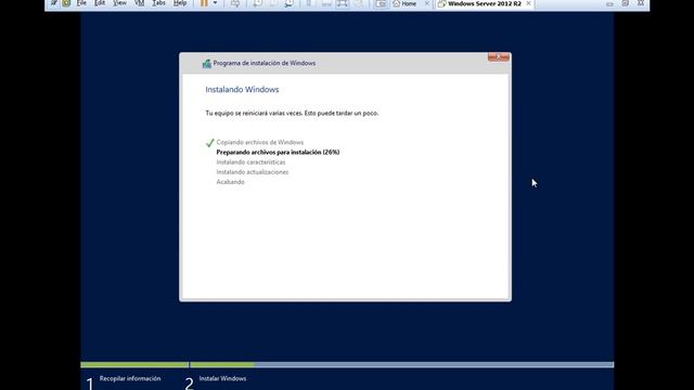 Instalación Windows Server R2 2012 (GUI) смотреть онлайн