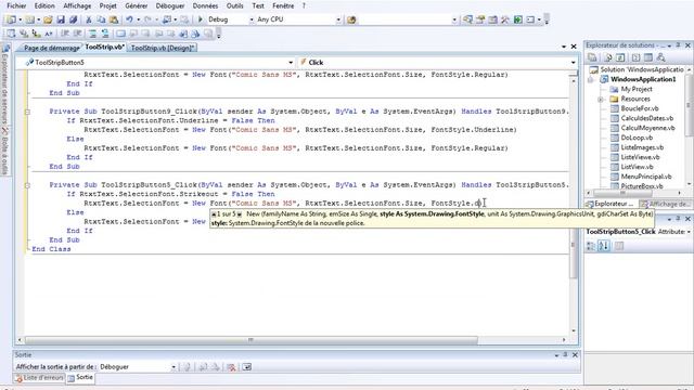20 Fonctions et Objets 12 ToolStrip et ContextMenuStrip VB Formulaire смотреть онлайн