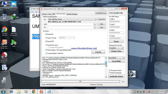 SAMSUNG A03S FRP UMT MTK ONE CLICK 100% tested смотреть онлайн