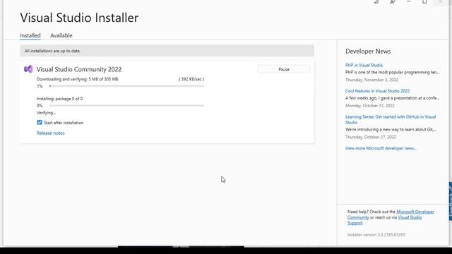 How to install Visual Studio 2022 on Windows 10 смотреть онлайн