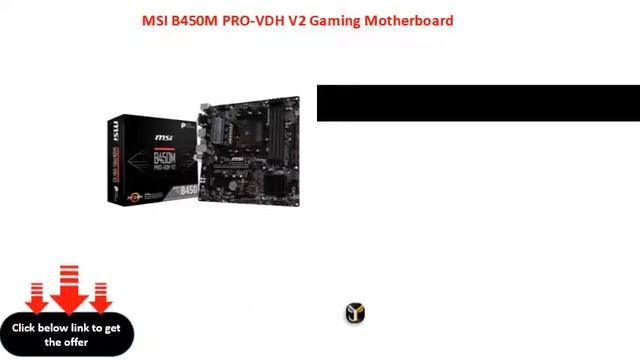 MSI B450M PRO VDH V2 Gaming Motherboard смотреть онлайн