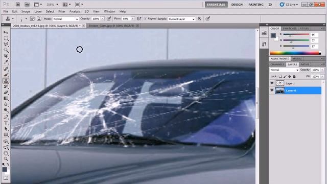 Car front glass broken in photoshop смотреть онлайн