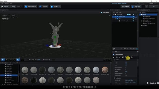How to import 3d models in After Effects using Element 3D plugin from Video copilot смотреть онлайн