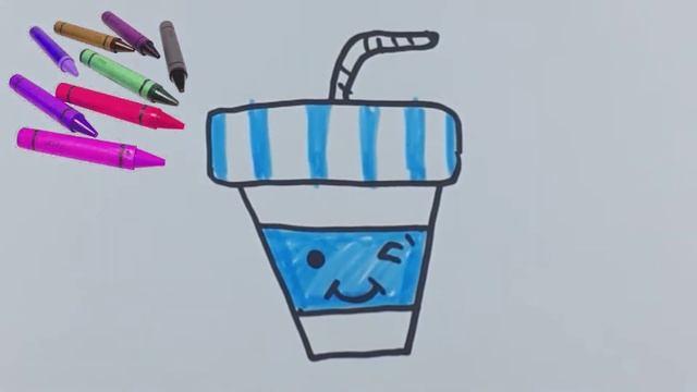 Как нарисовать милый напиток Шаг за шагом/How To Draw A Cute Drink Step By Step