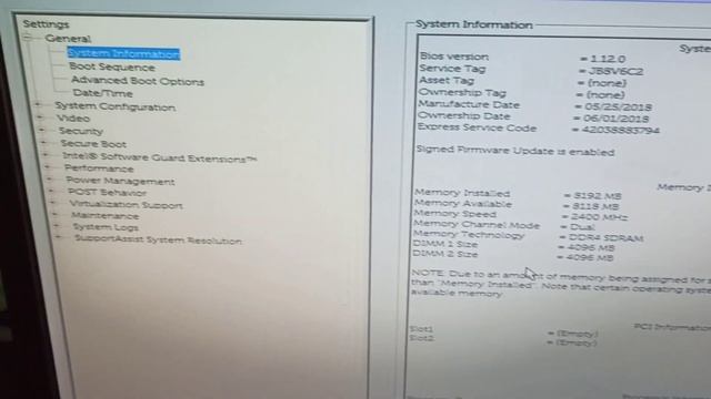 Vostro 3268 Bios settings for Windows 10 смотреть онлайн