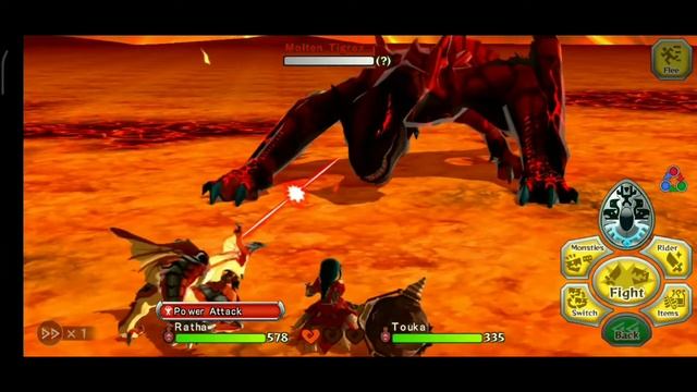 RAJANG HAMMER VS MOLTEN TIGREX MONSTER HUNTER STORIES ANDROID GAMEPLAY смотреть онлайн
