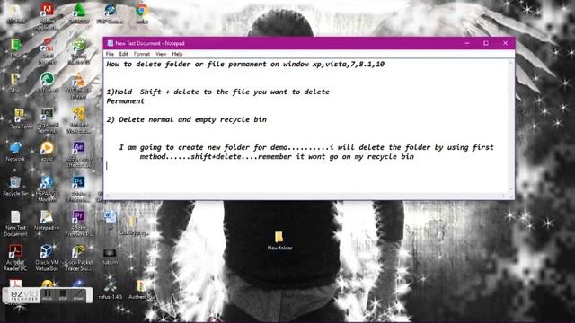 How to delete folder or file permanent on window xp,vista,7,8.1,10 смотреть онлайн