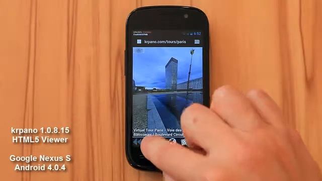 krpano 1.0.8.15 HTML5 on Google Nexus S Android 4.0.4 Mobile смотреть онлайн
